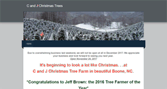 Desktop Screenshot of candjchristmastrees.com