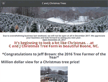 Tablet Screenshot of candjchristmastrees.com